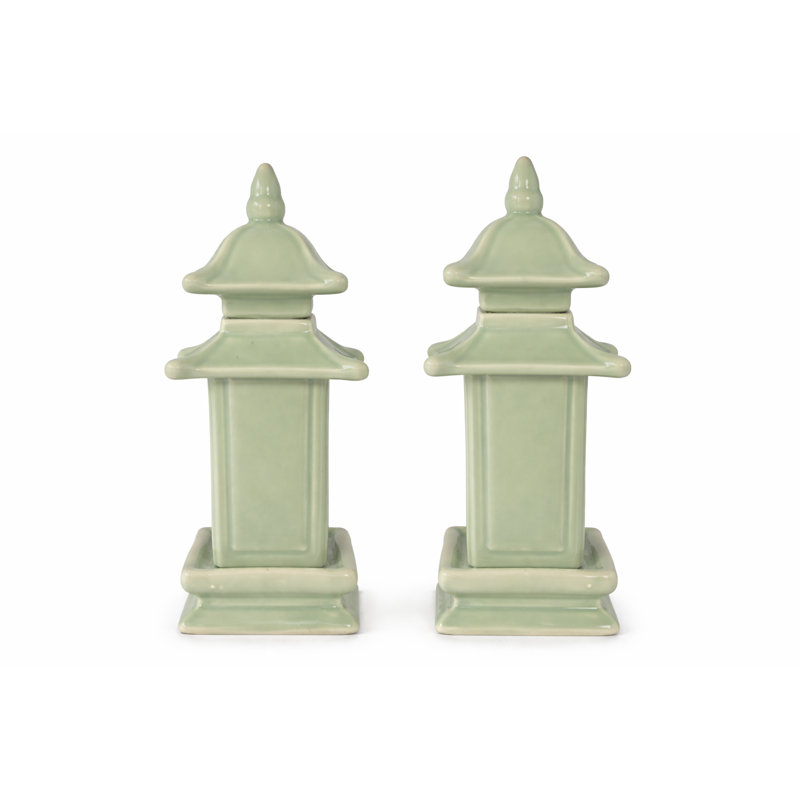 Mini Soft Green Pagodas