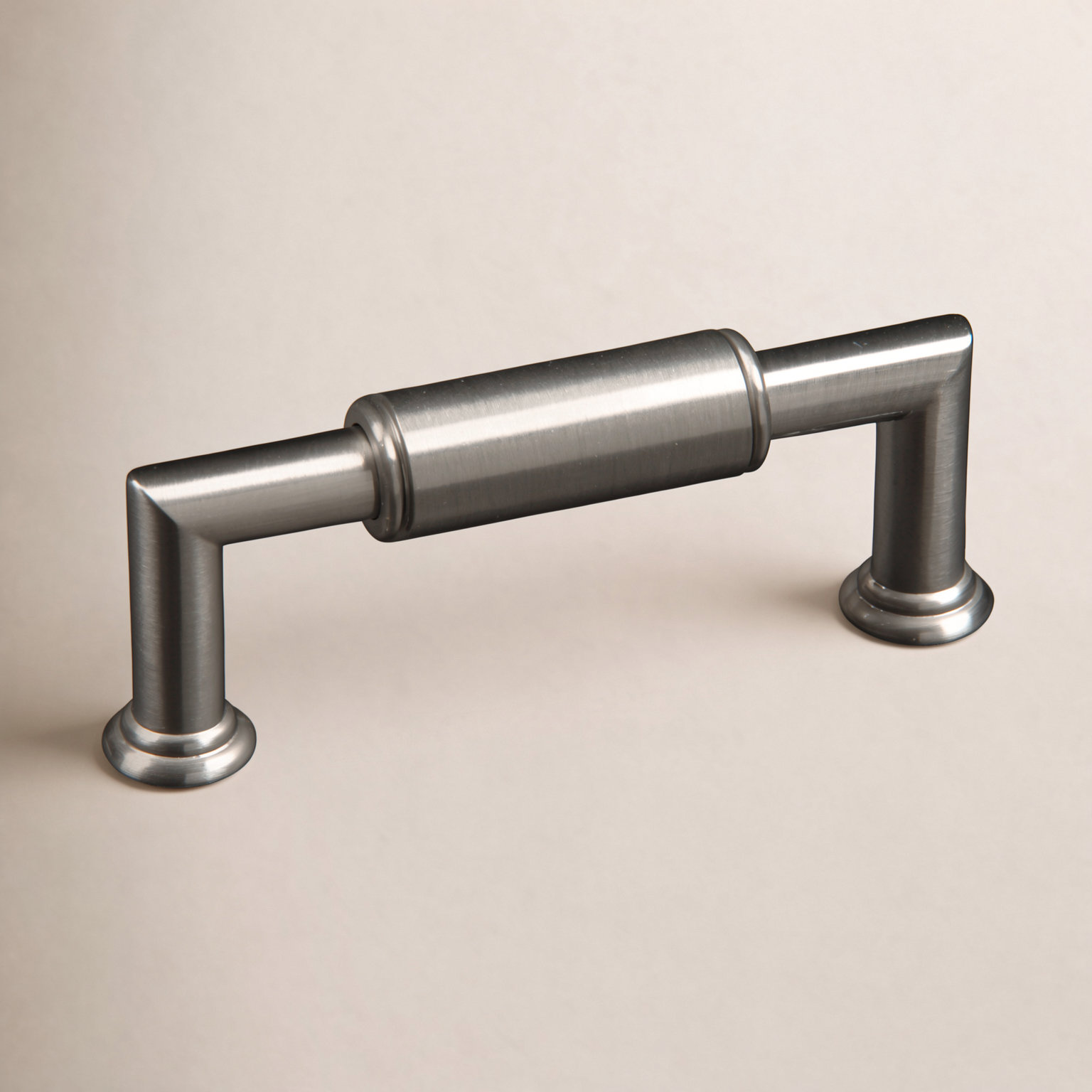 Cylinder 3" Bar Cabinet Pull, Satin Nickel