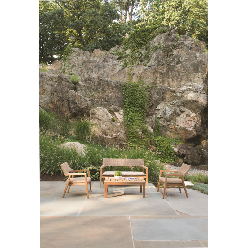 Spencer Outdoor 2 - Seat Loveseat, Grade A Teak, Willow