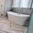 Cloud 62" x 29.875" Freestanding Soaking Solid Surface Bathtub with Wetmar Bio-70767156-110843007