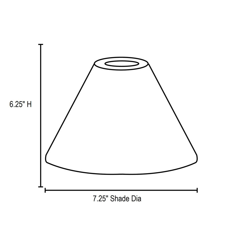 Inari Silk - Martini Pendant Shade -  1.625" Fitter, Red