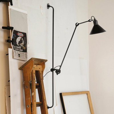 Cobers Iron Plug-in Swing Arm Sconce