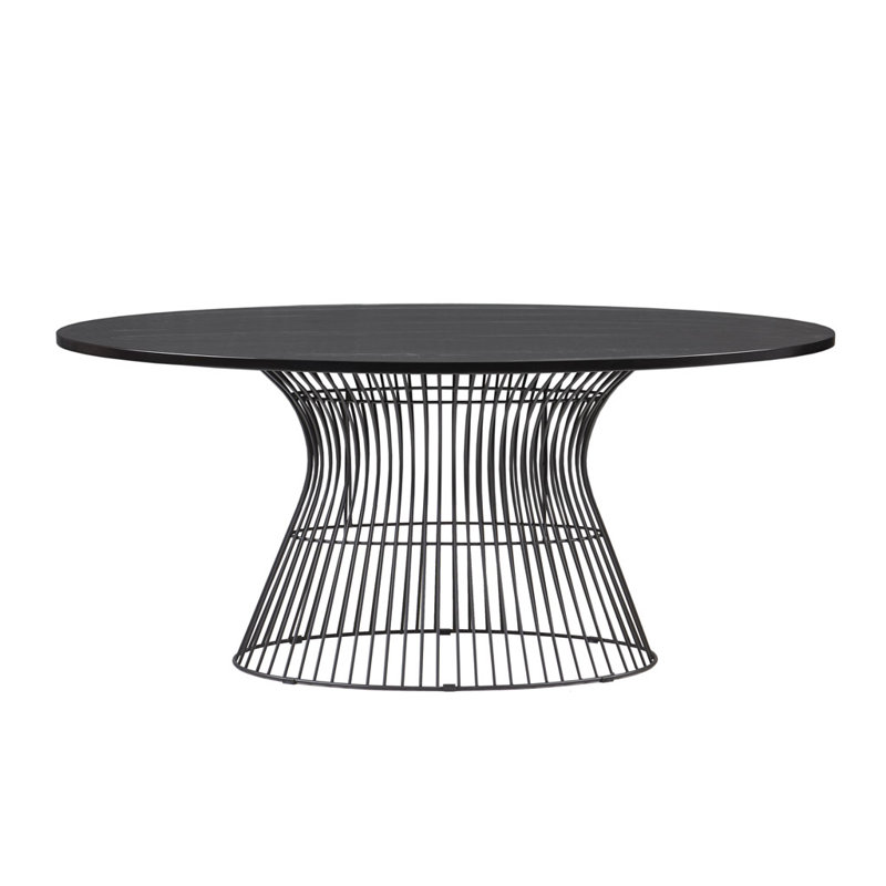 Latitude Run® Sotelo Elegant Oval Essence Dining Table, Black