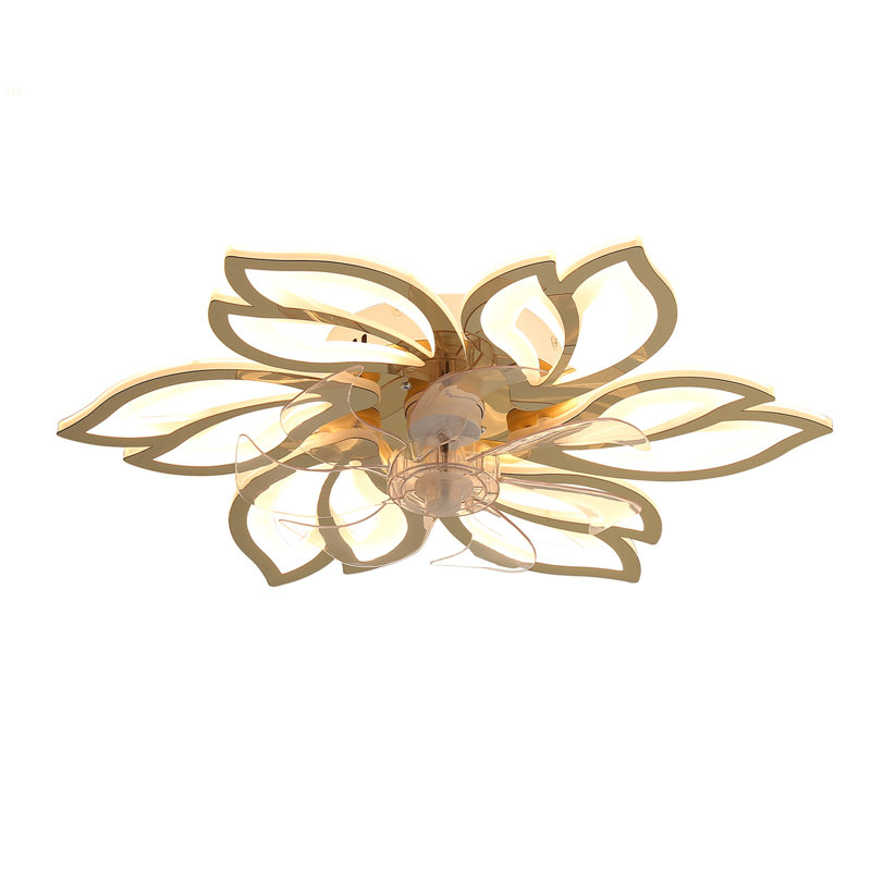 25.5In Ceiling Fan With Lights, Remote Control 3 Color Temperatures,6 Gear Wind Speed Fan Light, Black
