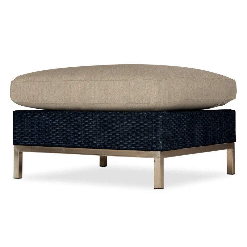 Elements Outdoor Ottoman, Cottage Pepper, Ebony