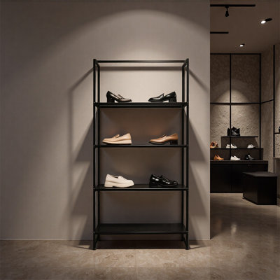 Matte Black Iron Display Shelf