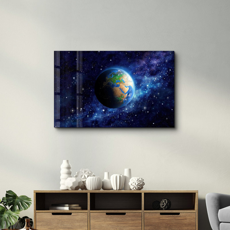 Lekeya Elegant Tempered Glass Wall Art Painting, 13.8 x 21.7 inches | 100% Tempered Glass, Thickness: 0.16 inches | UV Printed for Vibrant Colors | Perfect for Home Decor, Living Room, & Office Spaces