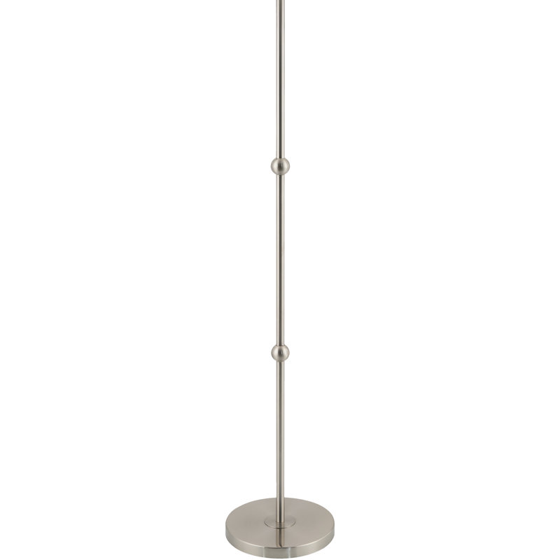 Lampe sur pied Alfe, Argent poli