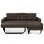 Canapé-lit escamotable, canapé-lit modulaire convertible en L avec méridienne de rangement-857430208