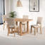 Chaise de salle à manger 4 pièces à finition naturelle-1180930473-1180930475