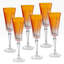 Colored Champagne Flute Glasses - Purple Toasting  Flute Glass - Set of 6 -  7 oz -Made in Europe-2115110774