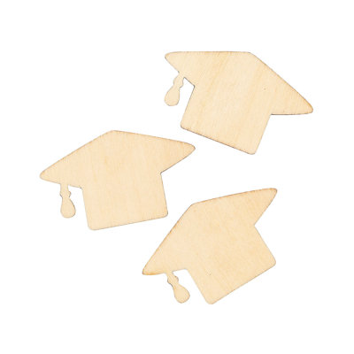 Belue Wood Mini Graduation Caps