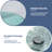 16.5" Glass Circular Vessel Bathroom Sink with Pop-Up Drain-118628359