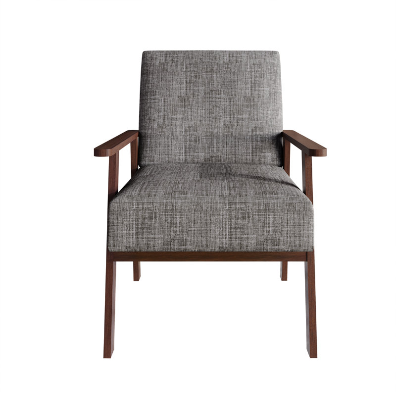 Chaise d'appoint en lin gris clair, Gris clair