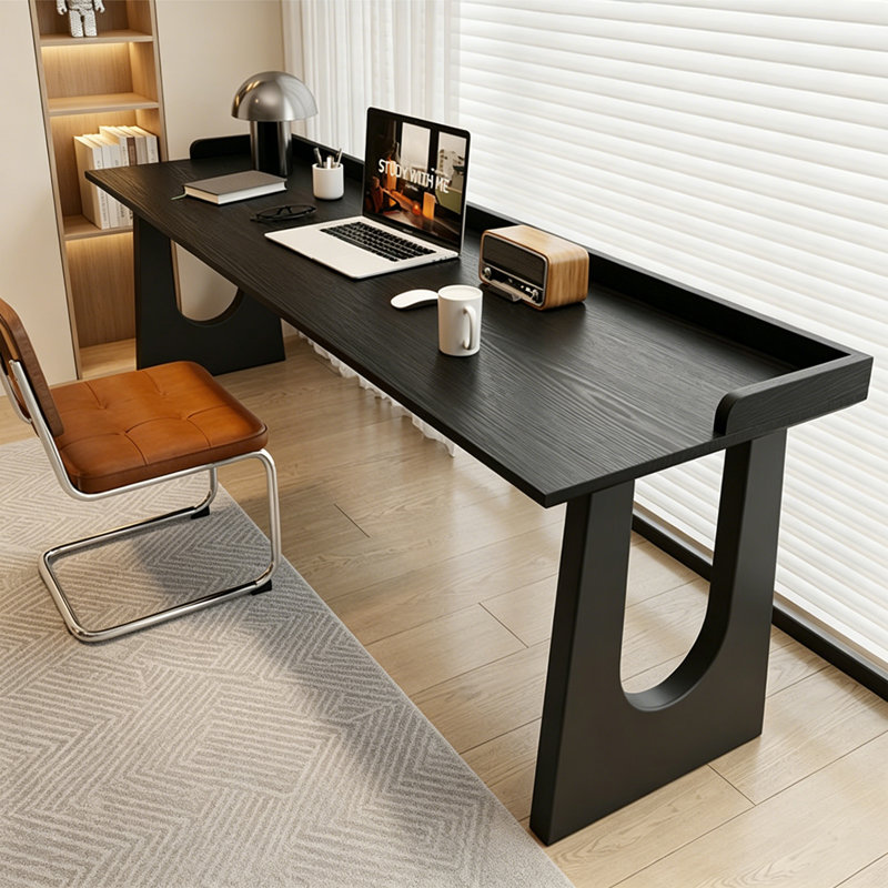 Bureau d'écriture Modern, Noir, H 29,52 po x l 70,86 po x P 23,62 po
