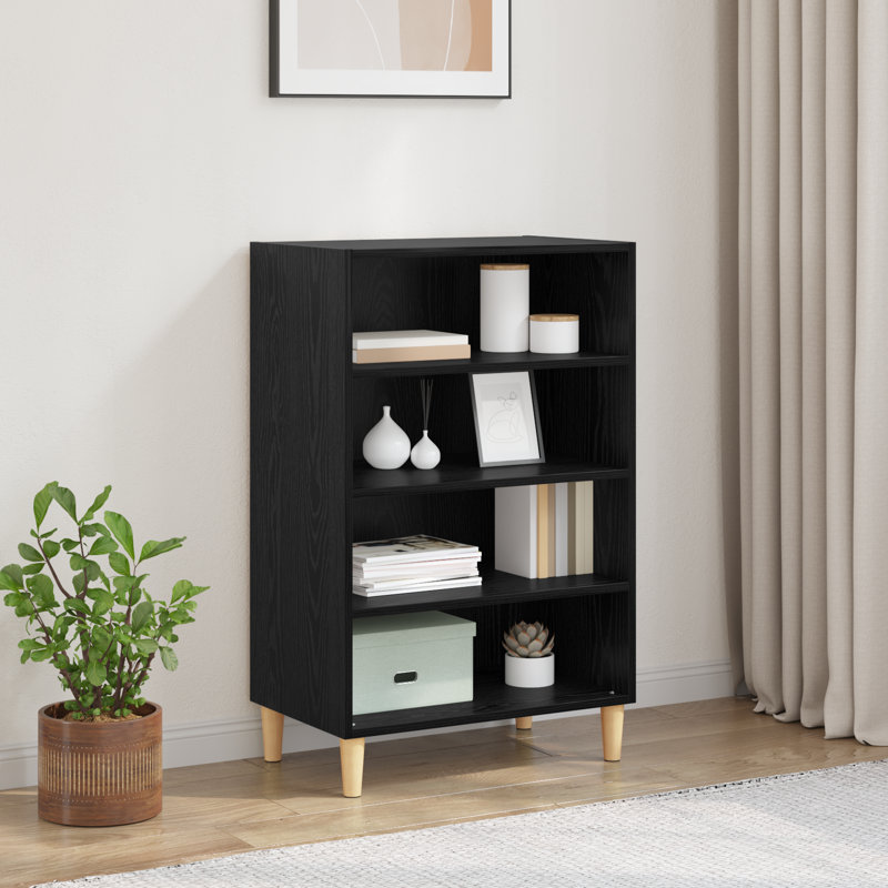 Sideboard 57 X 35 X 89.5 Cm Engineered Wood, Black Oak