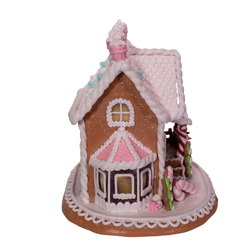 Kurt Adler 9-Inch Gingerbread House With LED Lights & Reviews