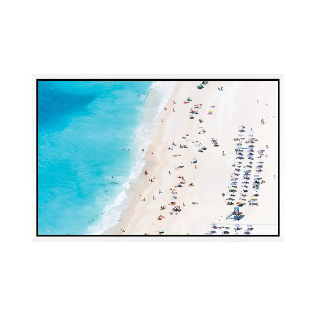 Fotodruck Aerial View of Myrtos Beach IV, Cephalonia, Ionian Islands, Greece von Matteo Colombo