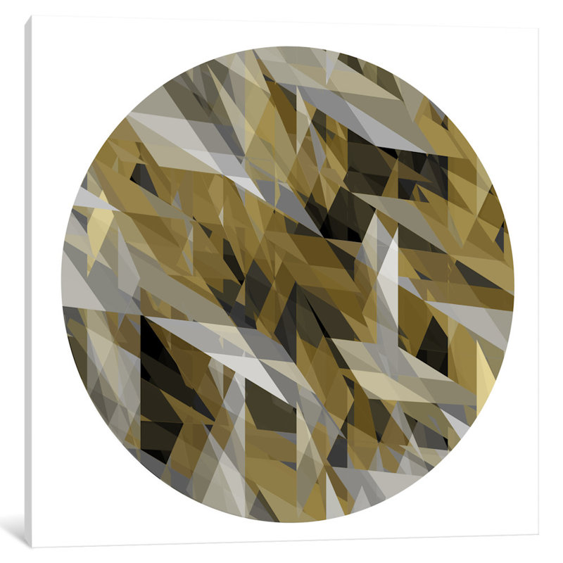 «Facets in the Round III», impression sur toile, H 18 po x l 18 po x P 1,5 po