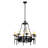 Toscano 8 - Light Wagon Wheel Chandelier