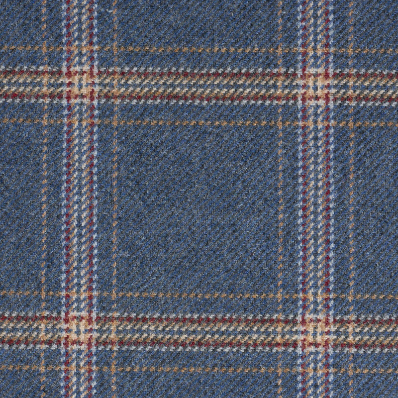 Blackburn Plaid Fabric, Denim