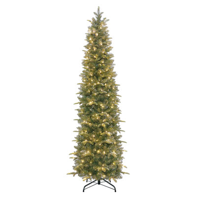 Pencil 9' Pre-Lit Spruce Tree