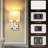 Bedroom Sconces Set of 2, Wall Mounted Bedside Lamps with USB Port, AC Outlet and 3 Colour Selectable