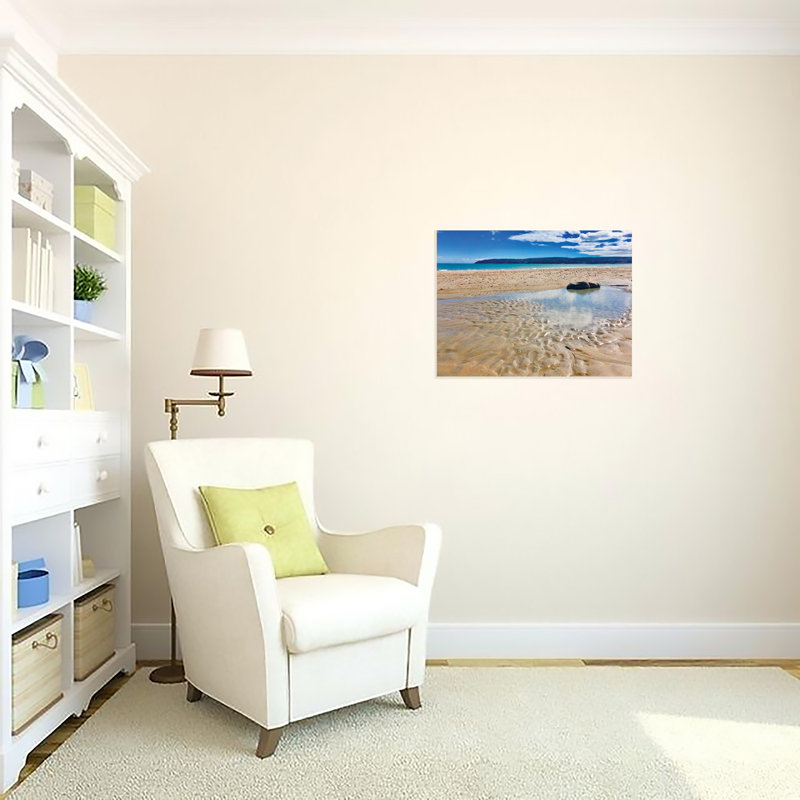 Barren Sandbar - photographie, H 18 po x l 24 po x 1,5 po, Toile tendue, Pas de tapis