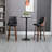 Homcom Bar Height Bar Stools, Pu Leather Swivel Barstools With Footrest And Tufted Back, Set Of 2