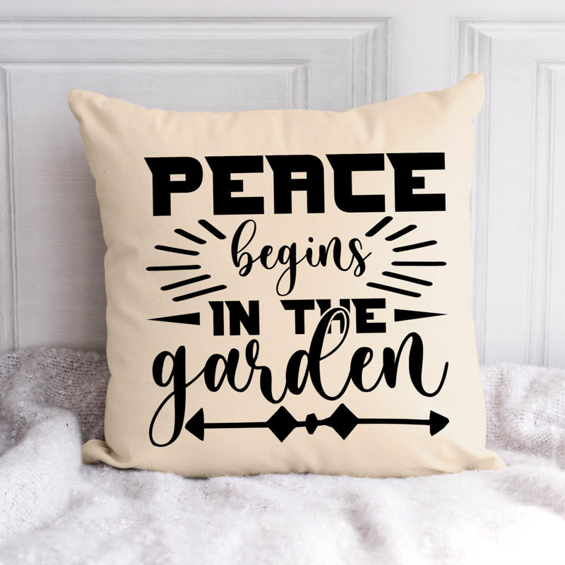 Polyester/Polyester Blend Reversible Throw Pillow, 16"H x 16"W
