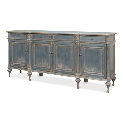 Lilac 88 in. W Solid Wood Sideboard