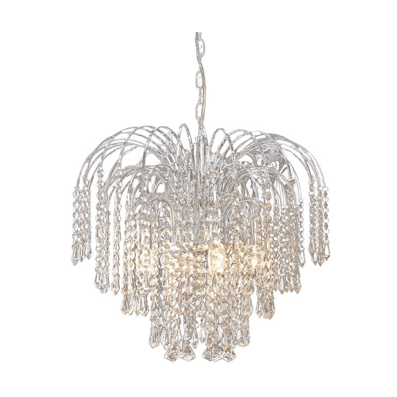4 - Light Crystal Chandelier, Chrome