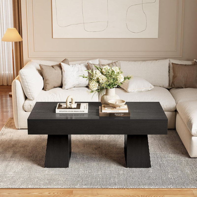 Table basse 47 pouces, Noir