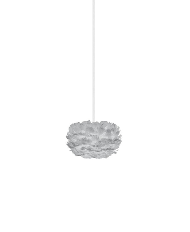 Luminaire sphère suspendu 1 voyant unique Eos, blanc, H 7,9 po x l 13,8 po x P 13,8 po, blanc