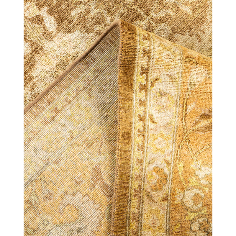 Tapis unique en laine noué à la main 7 pi 10 po x 10 pi 1 po nouvel âge Tyrine