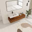 Meuble-lavabo 60 po Fatmata, meuble-lavabo 60 po avec comptoir, meuble-lavabo 60 po, ensemble de meuble-lavabo simple 60 po, meuble-lavabo simple 60 po avec 3 tiroirs et lavabo en résine-127829025-127829026