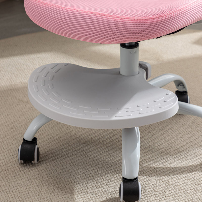 Chaise de bureau pour enfants à hauteur ajustable 21,3 po, Rose