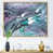 Toile avec cadre flottant brun
