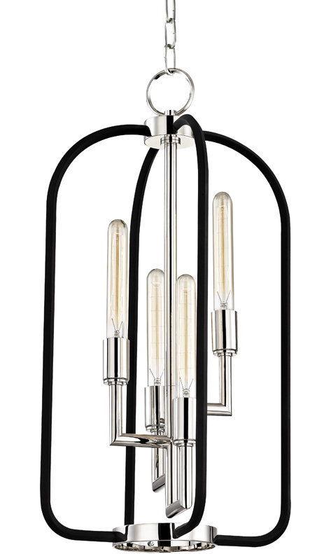 Angler 4 - Light Chandelier, Polished Nickel