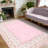Washable Area Rug Modern Bordered Rug Non Slip Floor CarpetNon Shedding Neutral Rugs for Kitchen Bedroom Living Room-2014422452-2014422456