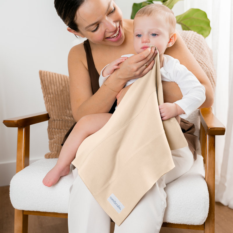 Cotton Burp Cloths 100% Cotton Bath Towels, Cream