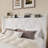Modern Tufted Velvet Upholstered Bed With Charging Station & Storage Shelf ,No Box Spring Needed-52729267-52729265