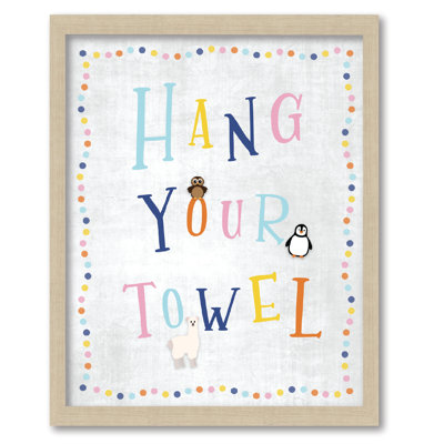 Panneau suspendu pour suspendre votre serviette 16 x 20