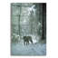«Winter Encounter-Wolf» par Ron Parker, art mural en verre acrylique,-660025874