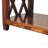 Solid Wood Belmont X-Frame Coffee Table, Chestnut, Dark Brown, Table