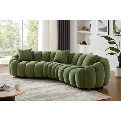 Upholstered Standard Sofa with Flared Arms