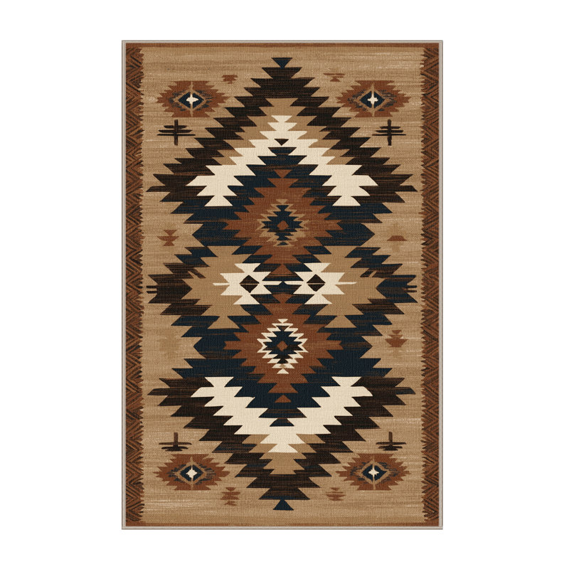  Tapis lavable à motif de chevrons, Rectangle 3 pi x 5 pi