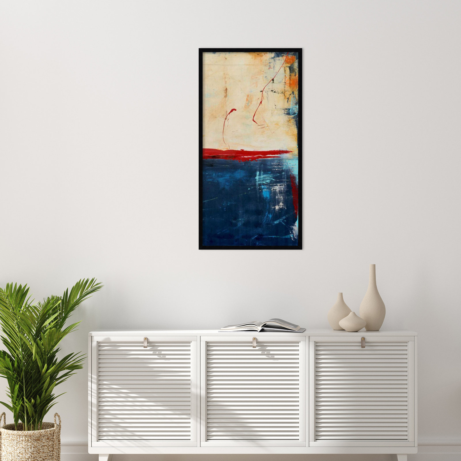 LA Strip No. 2 Print by Erin Ashley, 41" H x 21" W, Black