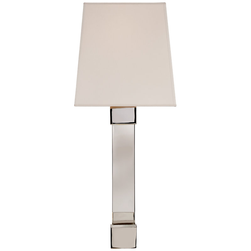 Chapman & Myers Edgar Medium Sconce, Polished Nickel