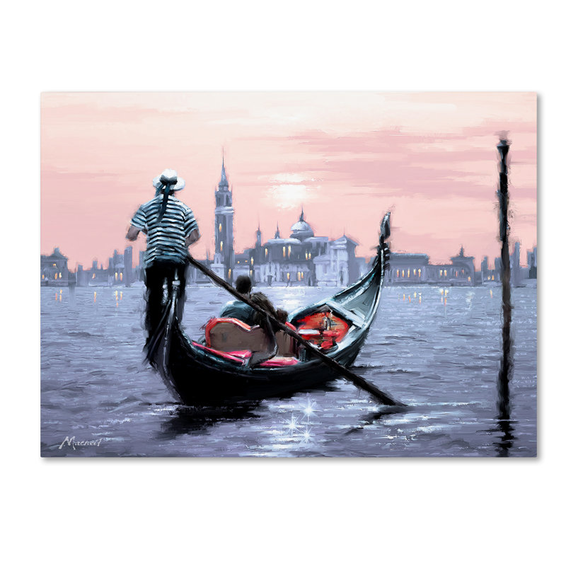 « venice », reproduction sur toile tendue, H 14 po x l 19 po x P 2 po